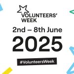 Volunteers week 2nd - 8th June 2025 ... many stars on a white background